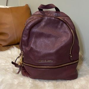 Michael Kors Mini backpack- Burgundy